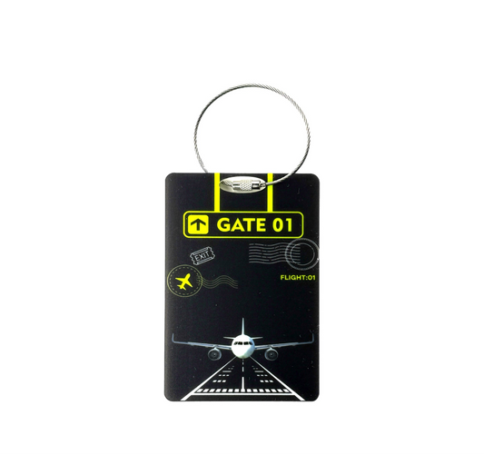 Luggage tag “Gate 01"