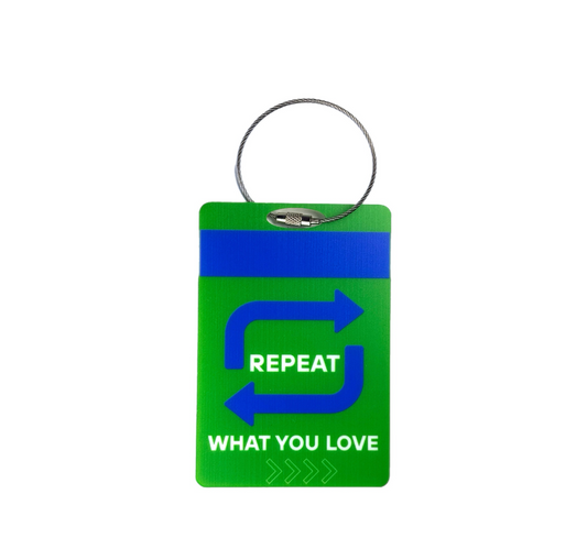 Luggage tag “REPEAT"