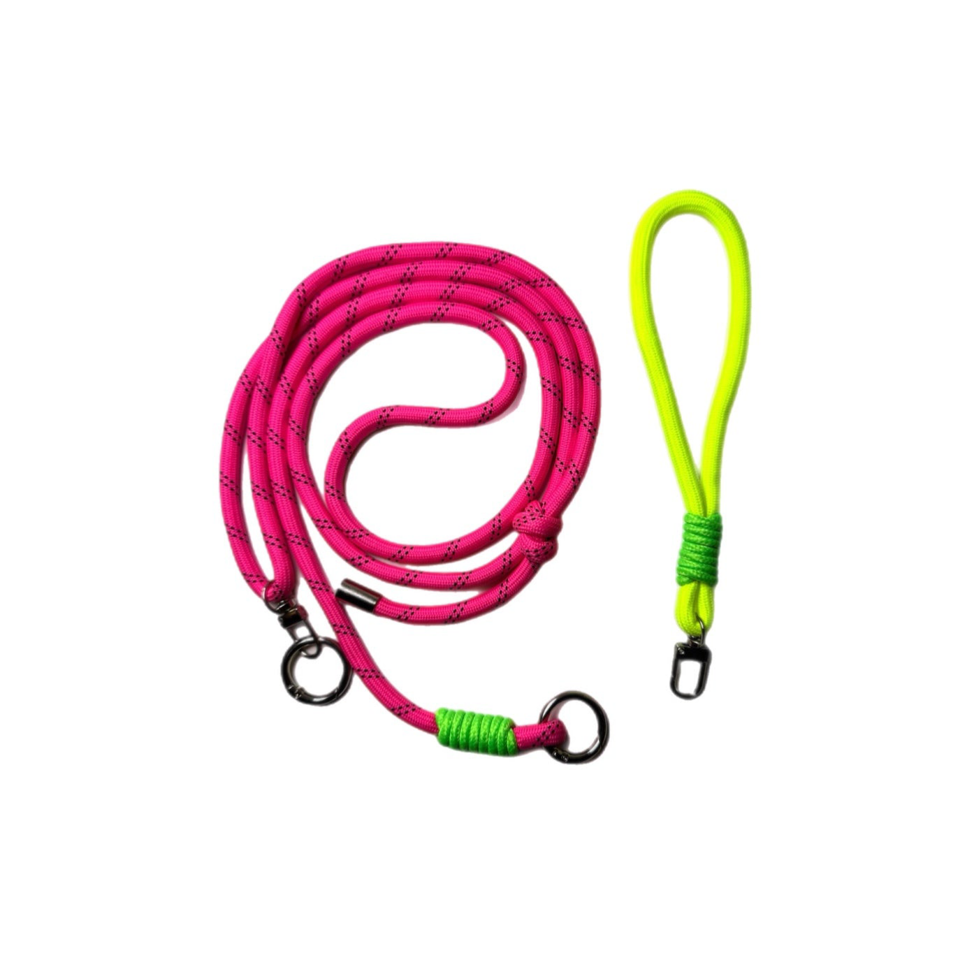 Decorative Rope |set 2x pink x small rope neon