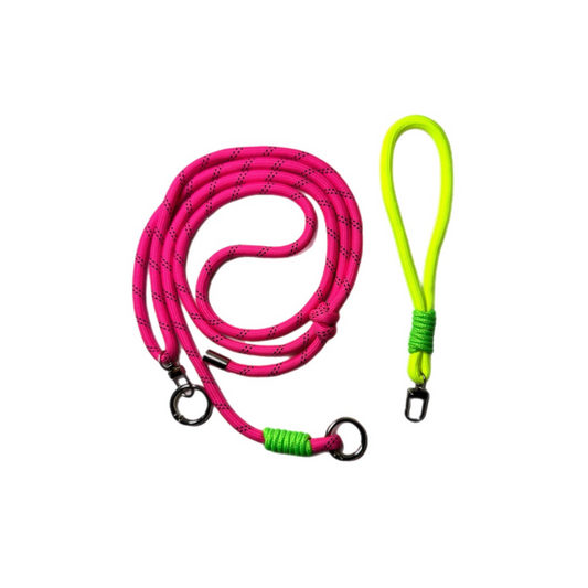 Decorative Rope |set 2x pink x small rope neon