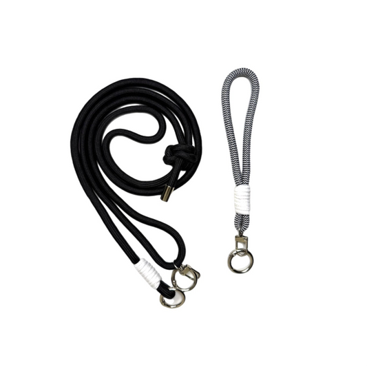 |ROPE.IT.|set 2x | black x small rope mix black white