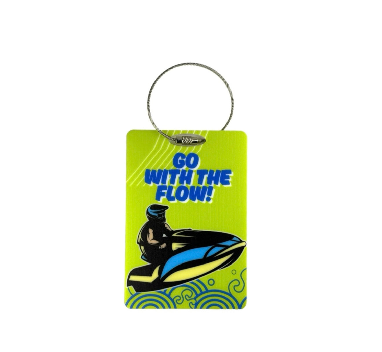 Luggage tag “GO WITH THE FLOW"