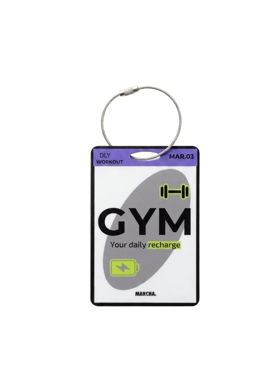 Luggage tag “GYM RECHARGE "
