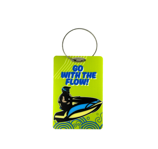 Luggage tag “Go with the Flow "