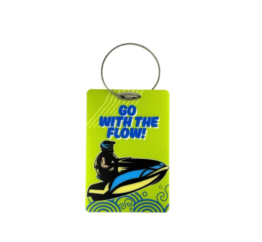 Luggage tag “GO WITH THE FLOW"